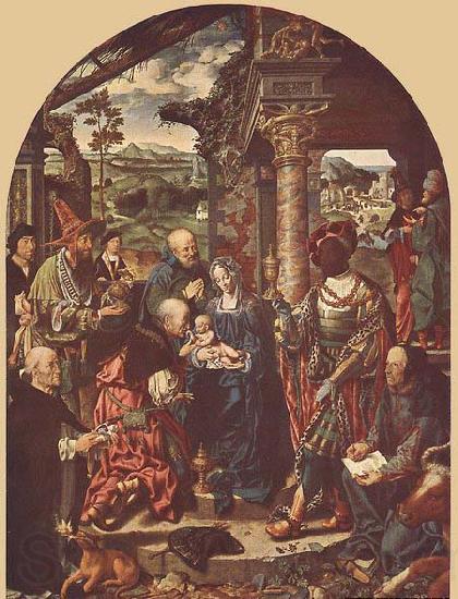 CLEVE, Joos van Adoration of the Magi Norge oil painting art